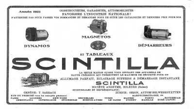 Die bewegte Geschichte von Scintilla startet 1917-1934