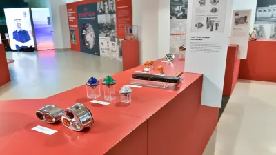 Blinker Auswahl in der Ausstellung