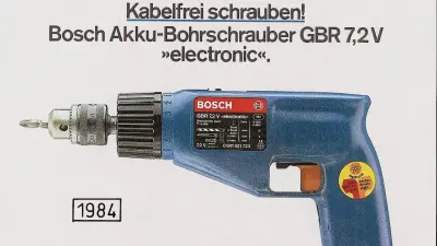 Erste Akkugeräte im Einsatz.